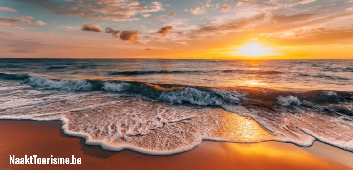 Prachtig Naakstrand Op Een Naturisten Vakantie Bestemming